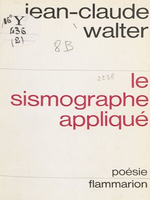 cover image of Le sismographe appliqué